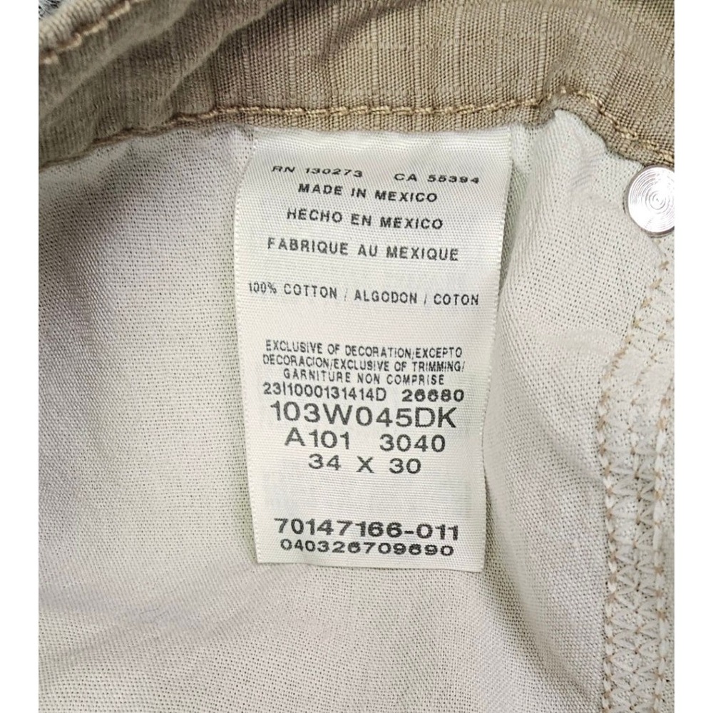 Wrangler RIGGS Workwear Ripstop Ranger Pants Khaki Lot of 2 34x30 34x32 - Picture 7 of 8